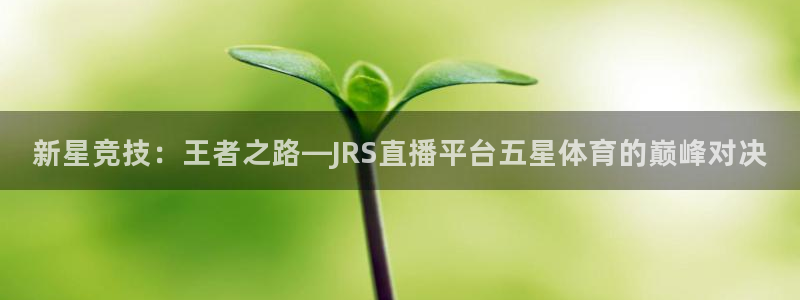 9255tv直播nba在线观看：新星竞技：王者之路—JRS直播平台五星体育的巅峰对决